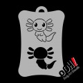Ooh Stencils T11 - Pochoir Axolotl Airbrush Tattoo